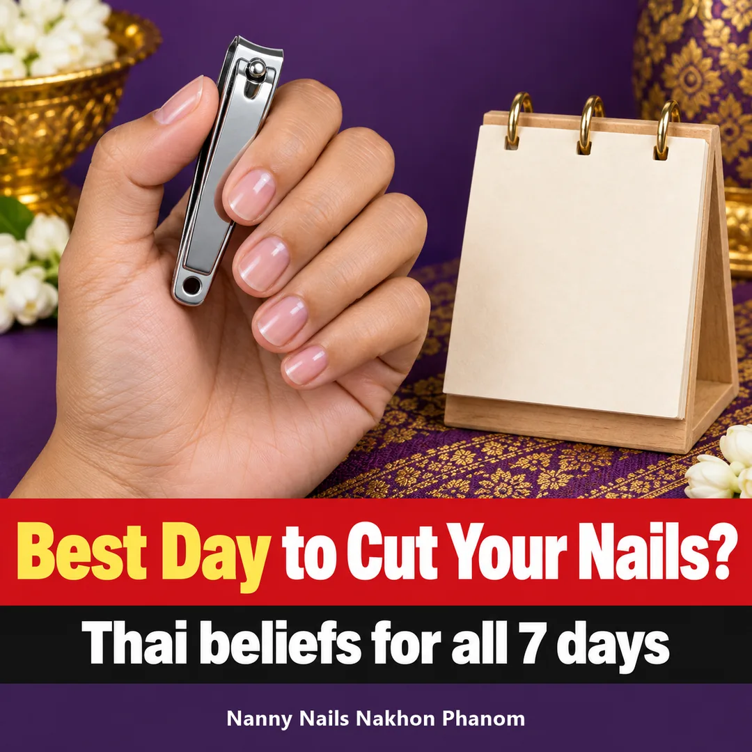 Article cover: the best day to cut your nails in Thai belief, Nanny Nails, nail salon in Nakhon Phanom