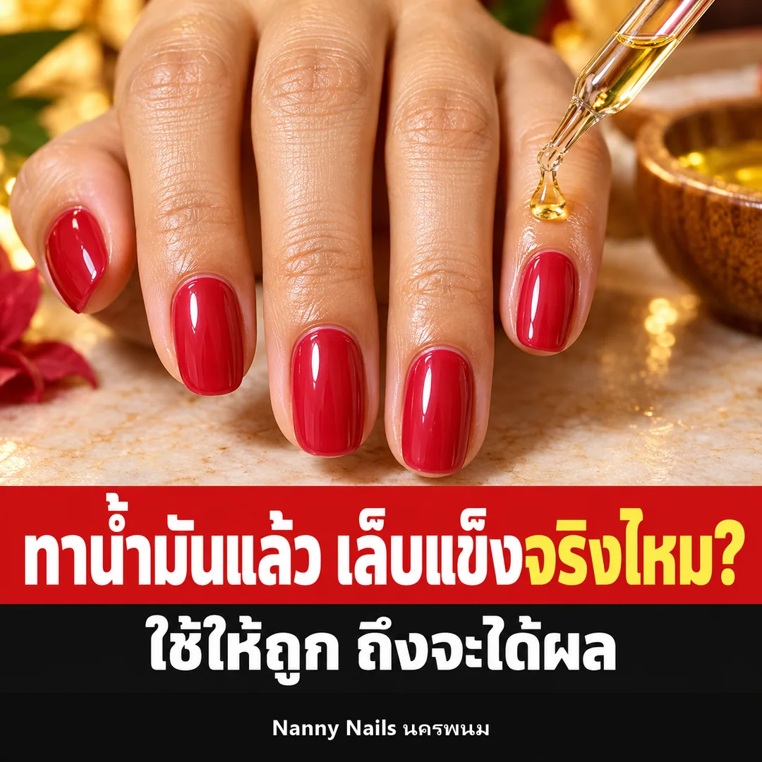 ปกบทความ น้ำมันบำรุงเล็บ ทาแล้วเล็บแข็งจริงไหม Nanny Nails นครพนม