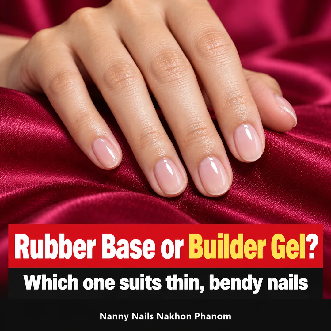 Article cover: rubber base or builder gel, Nanny Nails, nail salon in Nakhon Phanom