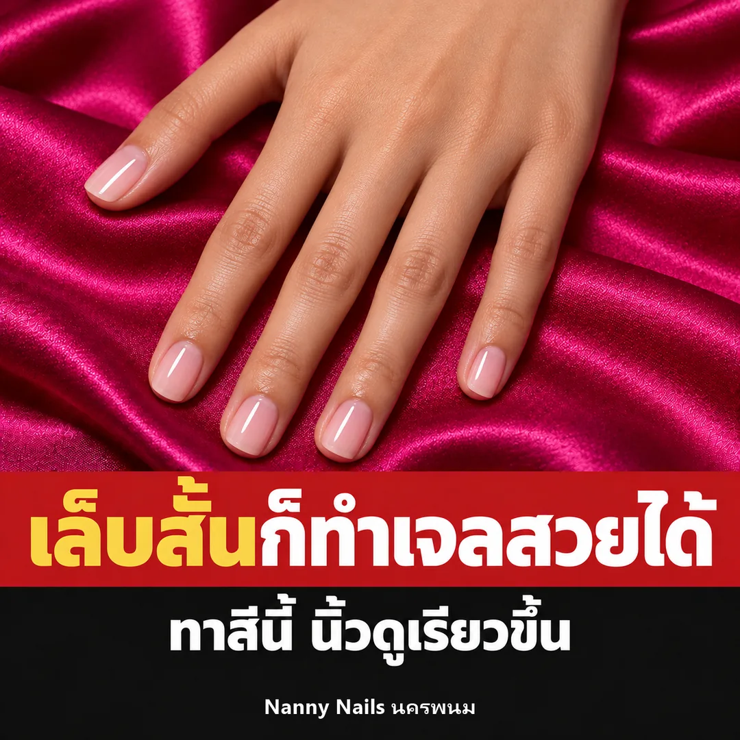 ปกบทความ เล็บสั้นทำเล็บเจลได้ไหม Nanny Nails นครพนม